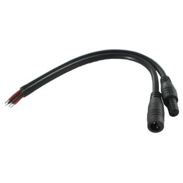 Разъем герметичный с проводом AWG на 2 контактов IP68